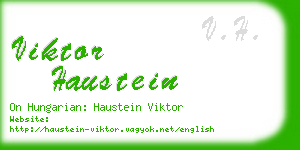 viktor haustein business card